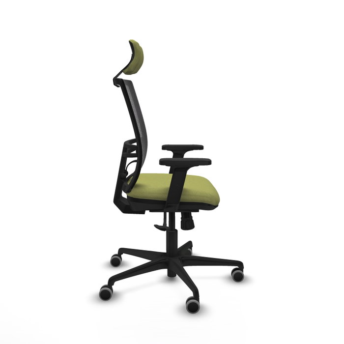 PIQUERAS Y CRESPO Silla de oficina Yunquera con mecanismo Sincro, Verde oliva y Negro PIQUERAS Y CRESPO Silla de oficina Yunquera con mecanismo Sincro, Verde oliva y Negro