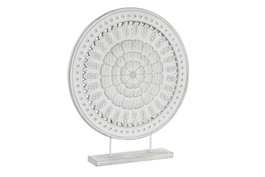 DKD Home Decor Decoración MDF Metal 39x7x46 Desgastado Blanco