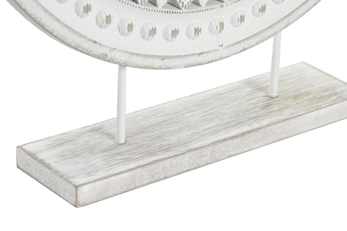 DKD Home Decor Decoración MDF Metal 39x7x46 Desgastado Blanco