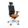PIQUERAS Y CRESPO Silla de oficina Horna Naranja y Negro