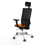 PIQUERAS Y CRESPO Silla de oficina Horna Naranja y Negro