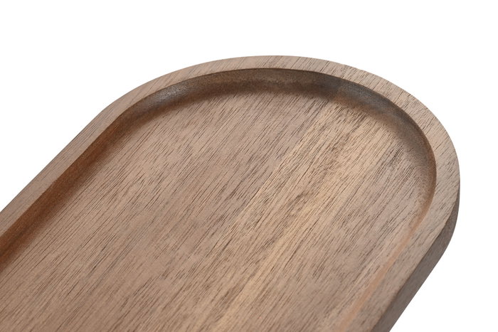 DKD Home Decor Bandeja de Acacia Natural con Patas 48x18x4,1 cm