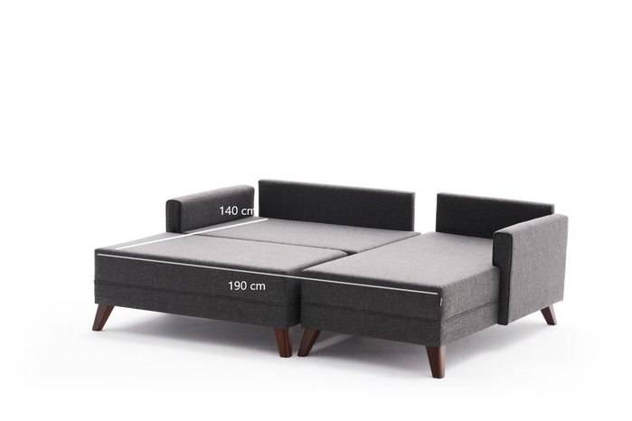 Atelier Del Sofa Sofá Cama Esquinero Bella Mini Derecho - Antracita Atelier Del Sofa Sofá Cama Esquinero Bella Mini Derecho - Antracita