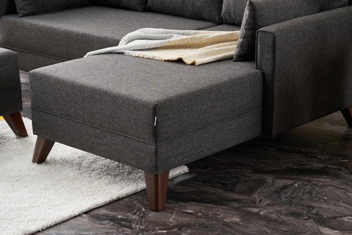 Atelier Del Sofa Sofá Cama Esquinero Bella Mini Derecho - Antracita Atelier Del Sofa Sofá Cama Esquinero Bella Mini Derecho - Antracita