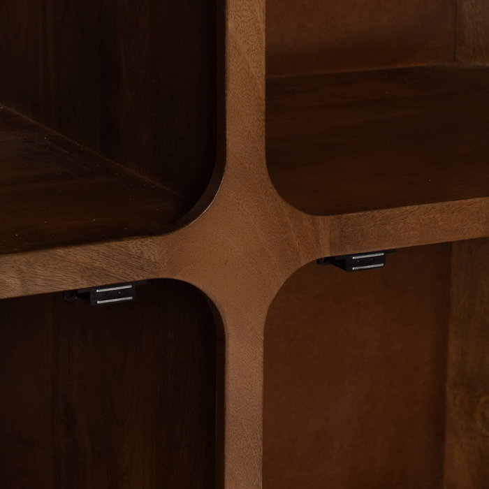 Armario Marrón Madera de Mango Salón 104 X 45 X 110 cm