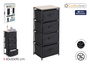 Confortime Cajonera TNT/Madera 4 Cajones 40 x 30 x 90 cm (4 Unidades)