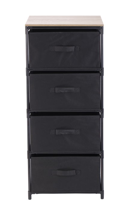 Confortime Cajonera TNT/Madera 4 Cajones 40 x 30 x 90 cm (4 Unidades)