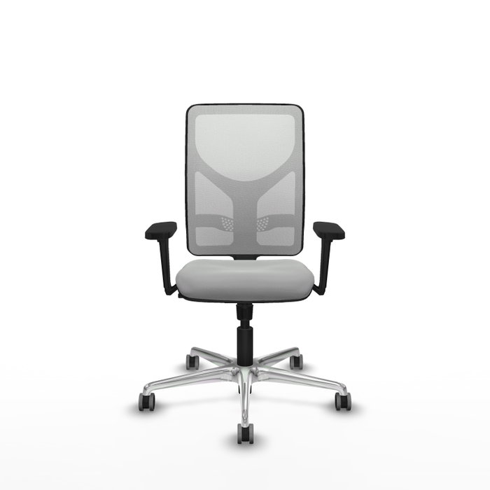 PIQUERAS Y CRESPO Silla de oficina Motilla con mecanismo Sincro, Gris claro y Blanco PIQUERAS Y CRESPO Silla de oficina Motilla con mecanismo Sincro, Gris claro y Blanco