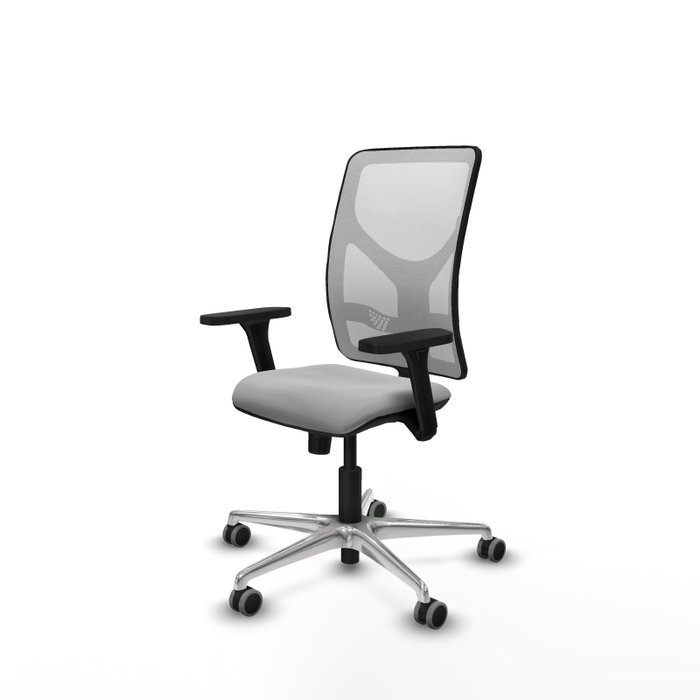 PIQUERAS Y CRESPO Silla de oficina Motilla con mecanismo Sincro, Gris claro y Blanco PIQUERAS Y CRESPO Silla de oficina Motilla con mecanismo Sincro, Gris claro y Blanco