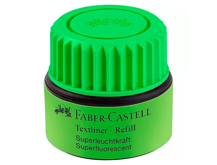 Faber Castell Textliner 1549 Bote Recambio Tinta Rotulador Fluorescente Verde 30 ml Faber Castell Textliner 1549 Bote Recambio Tinta Rotulador Fluorescente Verde 30 ml