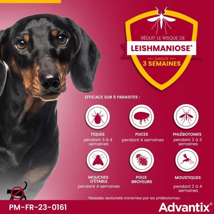 Advantix Pipetas Antiparasitarias 4uds Perros Pequeños 4-10 kg Amplio Espectro Pulgas Garrapatas Piojos Moscas Advantix Pipetas Antiparasitarias 4uds Perros Pequeños 4-10 kg Amplio Espectro Pulgas Garrapatas Piojos Moscas