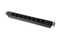 PHASAK BNS 3518 Regleta Rack 19" 8 Tomas Schuko 16A 3500W 250V Color Negro 1.5 m