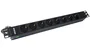 PHASAK BNS 3518 Regleta Rack 19" 8 Tomas Schuko 16A 3500W 250V Color Negro 1.5 m