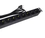 PHASAK BNS 3518 Regleta Rack 19" 8 Tomas Schuko 16A 3500W 250V Color Negro 1.5 m