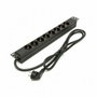 Phasak Regleta BNS 3518 19 pulg. 8 Tomas Schuko Negro