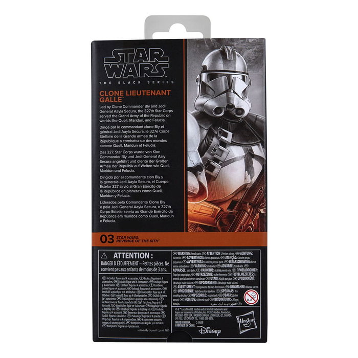 Star Wars Episode III Black Series Figura Clone Lieutenant Galle 15 cm Star Wars Episode III Black Series Figura Clone Lieutenant Galle 15 cm