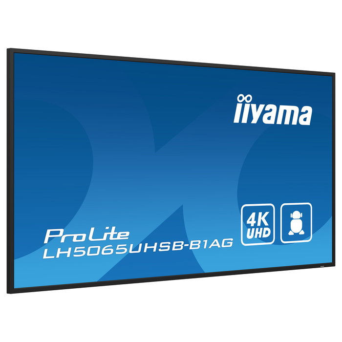 iiyama LH5065UHSB-B1AG 127cm/50" 4K UHD VA Touch 9,5ms 60Hz 24/7 2xHDMI DP LAN WiFi 20W Speaker Black