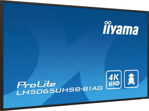 Iiyama LH5065UHSB-B1AG Monitor 50" UHD VA Panel 800cd/m 24/7 Operation