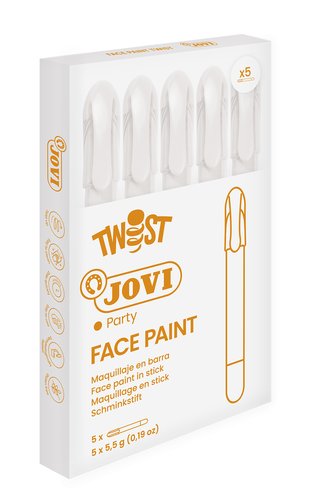 Jovi Maquillaje en Barra Twist Make Blanco Caja de 5 Unidades