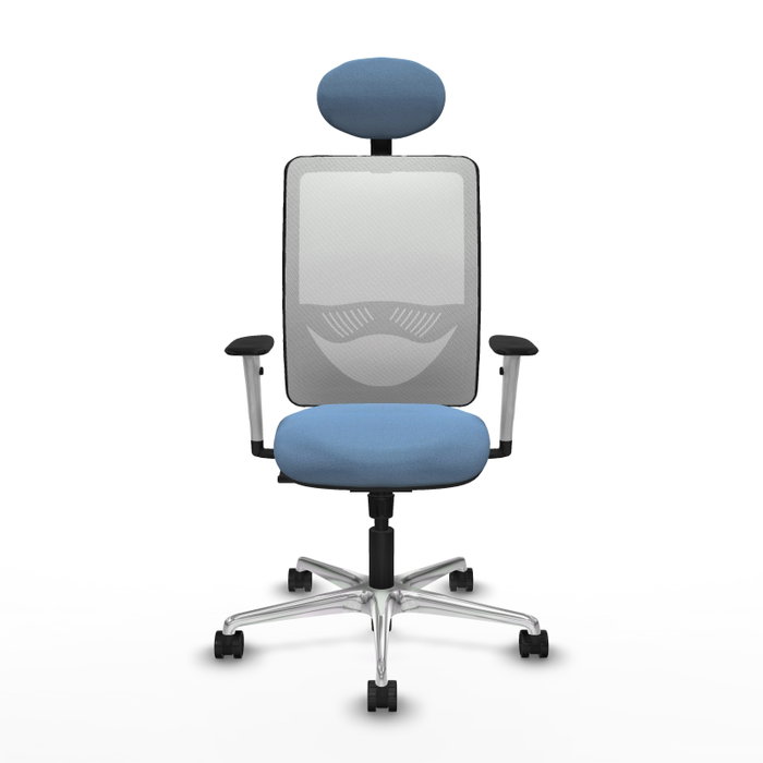 PIQUERAS Y CRESPO Silla de oficina Zulema Azul cielo y Blanco PIQUERAS Y CRESPO Silla de oficina Zulema Azul cielo y Blanco