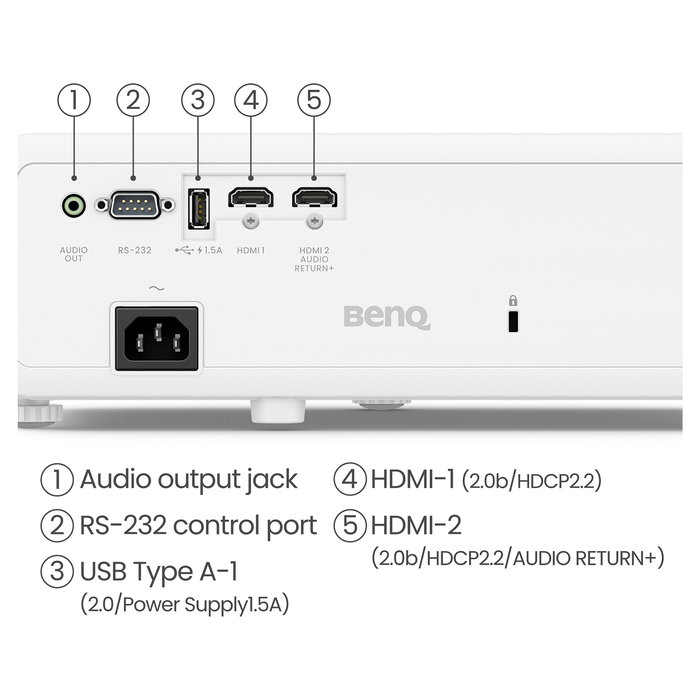 BenQ TK710 Proyector Gaming Láser 4K UHD DLP, 3200 Lúmenes ANSI, HDR10 & HLG, Relación de Contraste 10000:1, 1.07B Colores, 2x HDMI 2.0b