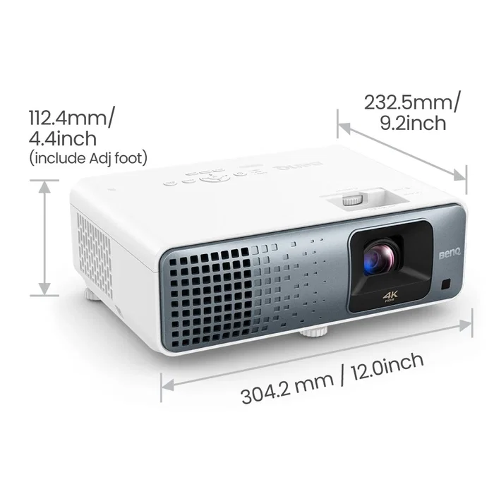 BenQ TK710 Proyector DLP 4K UHD 3200 lúmenes ANSI 10000:1 3D con láser 20000h Negro y Blanco