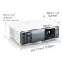 BenQ TK710 Proyector DLP 4K UHD 3200 lúmenes ANSI 10000:1 3D con láser 20000h Negro y Blanco