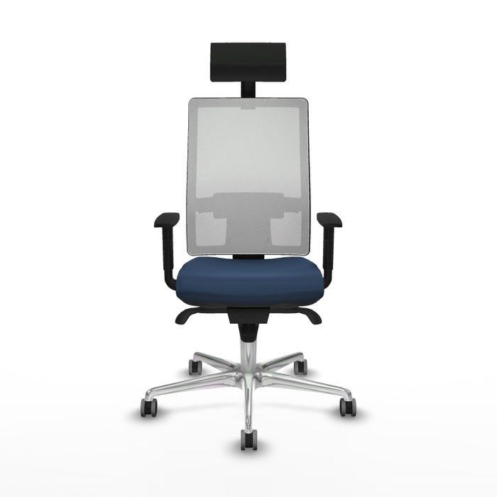 PIQUERAS Y CRESPO Silla de oficina Horna Azul marino y Blanco PIQUERAS Y CRESPO Silla de oficina Horna Azul marino y Blanco