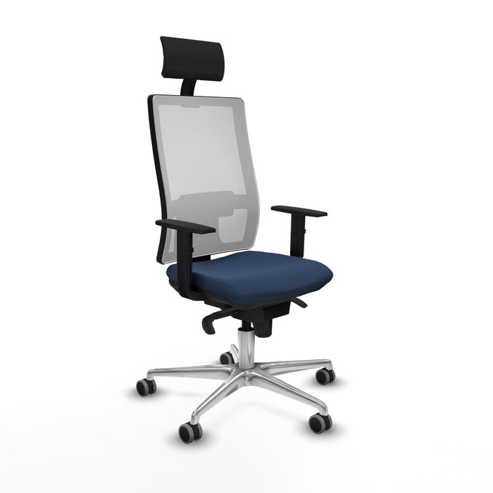 PIQUERAS Y CRESPO Silla de oficina Horna Azul marino y Blanco PIQUERAS Y CRESPO Silla de oficina Horna Azul marino y Blanco