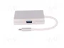 QOLTEC Adaptador USB 3.0 y 3.1 Blanco