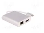 QOLTEC Adaptador USB 3.0 y 3.1 Blanco