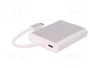 QOLTEC Adaptador USB 3.0 y 3.1 Blanco