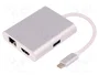 QOLTEC Adaptador USB 3.0 y 3.1 Blanco
