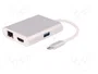 QOLTEC Adaptador USB 3.0 y 3.1 Blanco