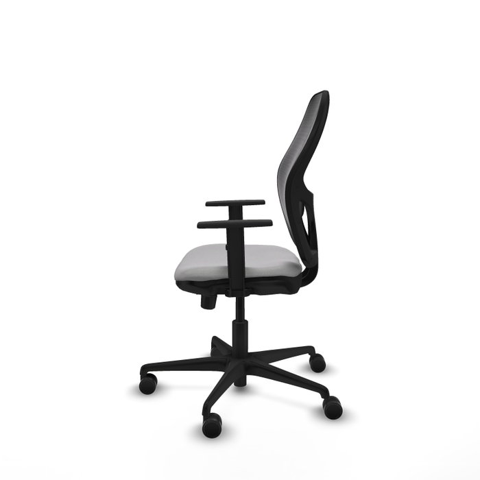 PIQUERAS Y CRESPO Silla de oficina Jorquera con mecanismo Sincro/Traslack Gris claro y Negro