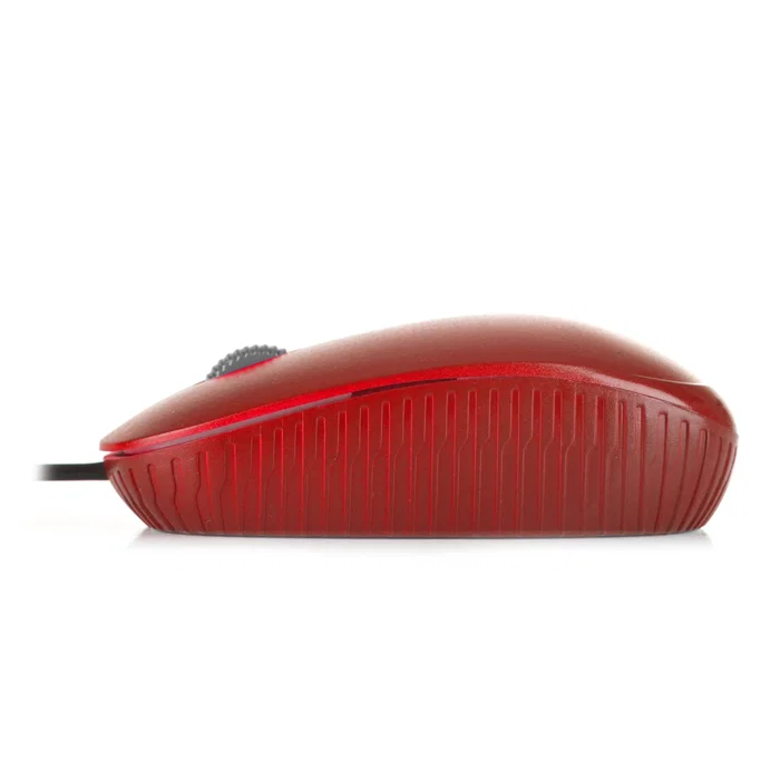 NGS Flame Ratón Óptico USB para PC, 1000 DPI, Color Rojo, Diseño Ergonomico para Mano Derecha