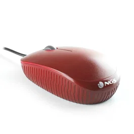 NGS Flame Ratón Óptico 1000 DPI USB Rojo