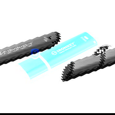 Kingston IronKey Vault Privacy 50C USB-C 128GB, Cifrado AES-256, FIPS 197, USB 3.2 Gen 1, Negro/Azul Kingston IronKey Vault Privacy 50C USB-C 128GB, Cifrado AES-256, FIPS 197, USB 3.2 Gen 1, Negro/Azul