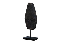 DKD Home Decor Figura Máscara Tribal de Suar y Hierro