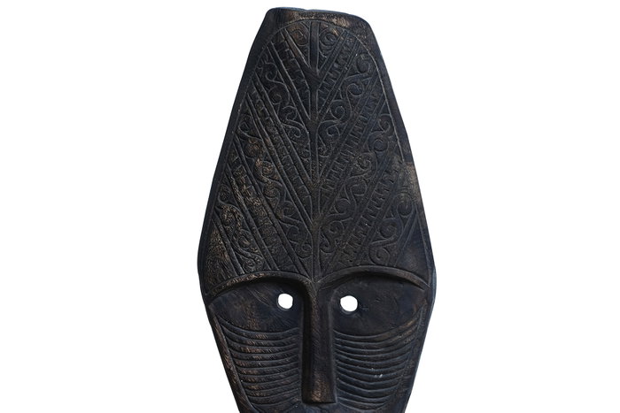 DKD Home Decor Figura Máscara Tribal de Suar y Hierro DKD Home Decor Figura Máscara Tribal de Suar y Hierro