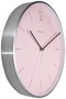 Nextime Reloj de Pared 3254RZ Essential Silver Rosa y Gris 34cm