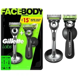 Gillette Pack de 2 Maquinillas GilletteLabs FaceBody + Intimate
