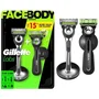 Gillette Pack de 2 Maquinillas GilletteLabs FaceBody + Intimate