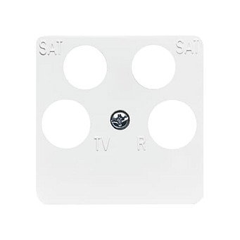 BUSCH-JAEGER Abdeckung BJ 1743/10-04-214 para Antennensteckdose de 4-fach en color alpinweiß (Ankaro) BUSCH-JAEGER Abdeckung BJ 1743/10-04-214 para Antennensteckdose de 4-fach en color alpinweiß (Ankaro)