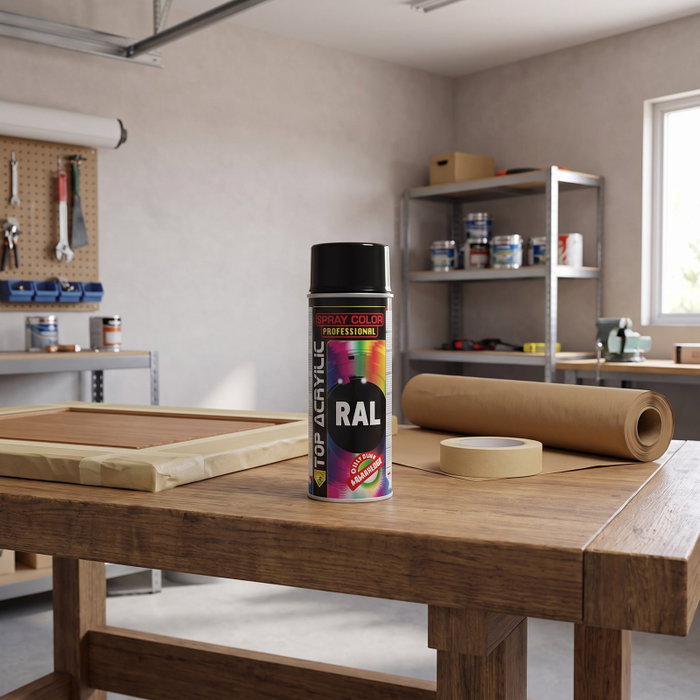 TOP ACRYLIC Spray Acrílico Mate Verde Militar RAL-6003 400ml