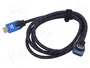 SAVIO Cable HDMI 2.1 5m con conector 90° y acabado textil