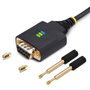 StarTech.com Cable Adaptador USB a RS-232 de Módem Nulo, 3 m, Negro