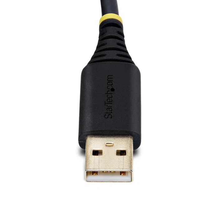 StarTech.com Cable Adaptador USB a Serie RS-232 1P10FFCN-USB-SERIAL, USB Tipo A a DB-9 Macho, 3m, Negro, Compatible con Windows, Mac, Linux, Chrome OS