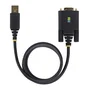 StarTech.com Cable Adaptador USB a Serie RS-232 1P10FFCN-USB-SERIAL, USB Tipo A a DB-9 Macho, 3m, Negro, Compatible con Windows, Mac, Linux, Chrome OS