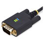 StarTech.com Cable Adaptador USB a RS-232 de Módem Nulo, 3 m, Negro